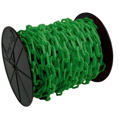 Mr. Chain 80104 3" x 60‘ Reel Plastic Chain - Green