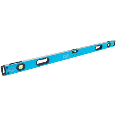 OX TOOLS P024412 - PRO 48" Box Spirit Level - Non Magnetic, High-Strength Aluminum Frame