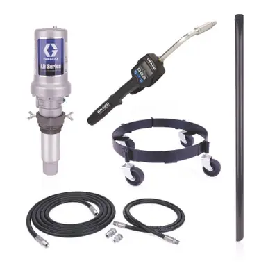 GRACO 25C557 - LD Series 5 1 Mobile 16 Gallon Oil Pump Package - Preset Meter