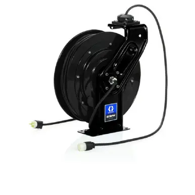 GRACO 24Y862 - SD5 120V Cord Reel - Single Receptacle - 35 ft, 12/3, 20A Cord, Black