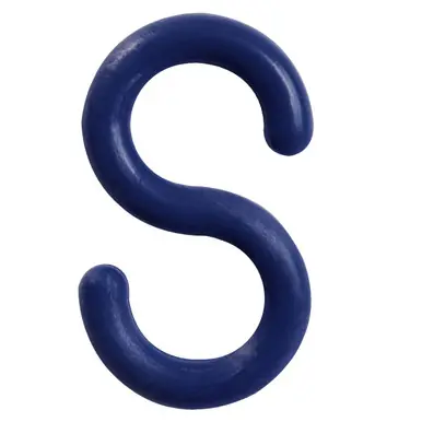 Mr. Chain 30366-10 1.5" Plastic S-Hook (10 Pack) Cobalt Blue
