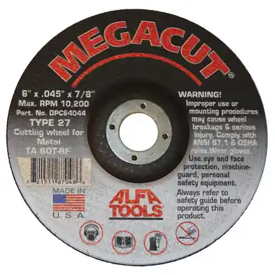 ALFA DPC64042 - 4-1/2 x .045 x 7/8" T27 Type 27/Metal (25pk)