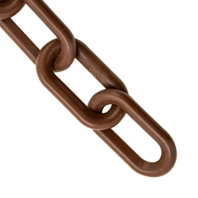Mr. Chain 50010-500 2" x 500‘ Plastic Chain - Brown
