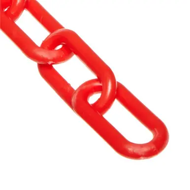 Mr. Chain 40005-25 4" x 25‘ Plastic Barrier Chain Red
