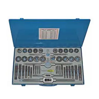 ALFA TDS66045C - 45pc 6mm-24mm Carbon Steel Tap/Die Set