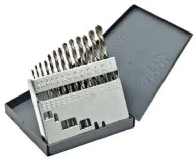 ALFA JDL50193 - 15pc HSS USA Left Hand Jobber Drill Set