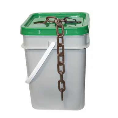 Mr. Chain 80010-P 3" x 70‘ Pail Plastic Chain - Brown