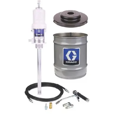 GRACO 246911 – Mini Fire-Ball 225 50 1 Grease Pump, 35-50 lb (16-23 kg) Pail, Stationary Dispenser
