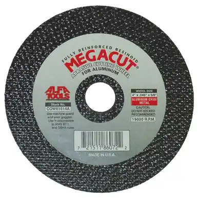 ALFA COW61515 - 4-1/2" TY-1 Angle Grinder Wheel for Metal (25pk)