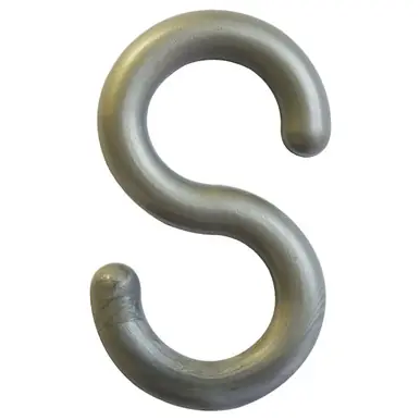 Mr. Chain 50308-10 2" Plastic S-Hook (10 Pack) Silver