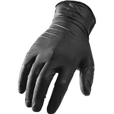 LIFT GNX-1KM - Nitrile Ni-Flex 5mil Gloves (Black, Medium)