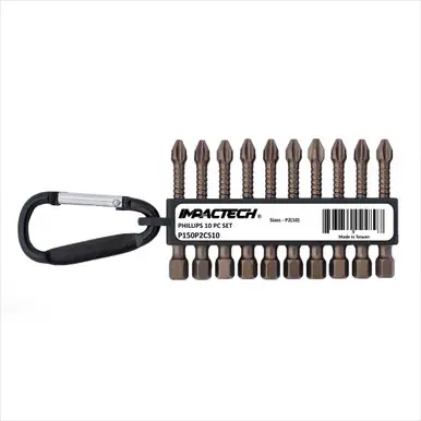 VEGA P150P2CS10 - Impactech 2 Phillips Carabiner Set, 10pc