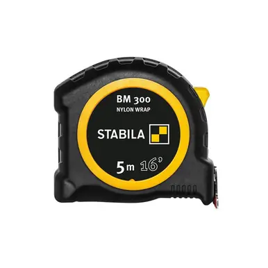 STABILA 30616 - BM300 - 5 Meter/16ft cm+inch Heavy Duty Tape Measure