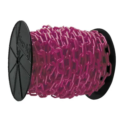 Mr. Chain 30118 1.5" x 200‘ Reel Plastic Chain - Magenta