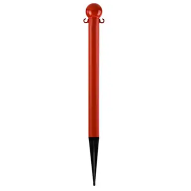 Mr. Chain 95505 Heavy Duty 3" x 35" Deluxe Ground Pole (1 Pack) Red