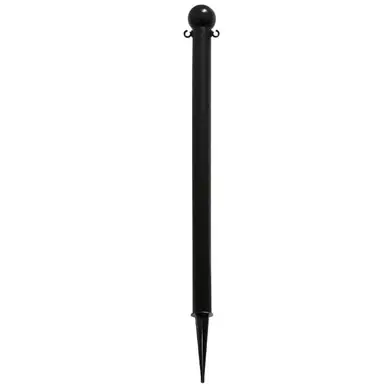 Mr. Chain 91303 Light Duty 2" x 35" Deluxe Ground Pole (1 Pack) Black