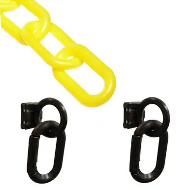 Mr. Chain 72302 Loading Dock Kit with Yellow Plastic Chain