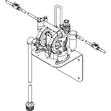 GRACO 237161 - Husky 307 Pre-Mixed Windshield Wash Solvent & Coolant Diaphragm Pump Package