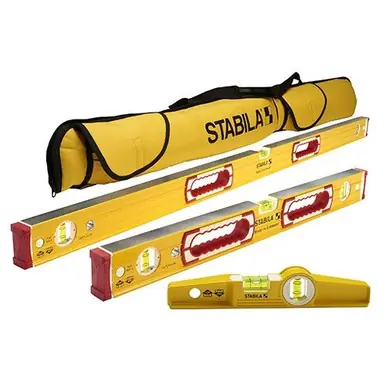 STABILA 48375 - Classic 196 3-Level Set Includes 48"/24"/25010 Torpedo & Case