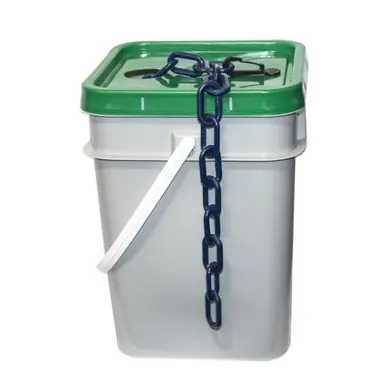 Mr. Chain 80066-P 3" x 70‘ Pail Plastic Chain - Cobalt Blue