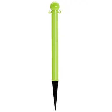 Mr. Chain 95514 Heavy Duty 3" x 35" Deluxe Ground Pole (1 Pack) Safety Green