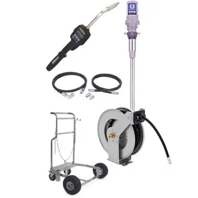 GRACO 24H753 - 3 1 Mobile Oil Package w/ LDX 1/2" x 35‘ Reel, LDP5 Preset Meter