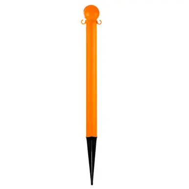 Mr. Chain 95512 Heavy Duty 3" x 35" Deluxe Ground Pole (1 Pack) Safety Orange