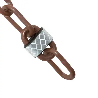 Mr. Chain 52010-25 2" x 25‘ Reflective Plastic Chain - Brown