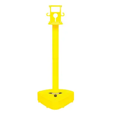 Mr. Chain 92302 X-Treme Duty Stanchion (1 Pack) Yellow
