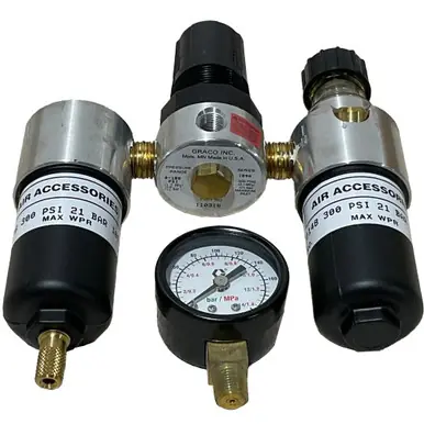 GRACO 110149 – Air Line Filter / Regulator / Lubricator, 1/4" NPT(F), 300 PSI