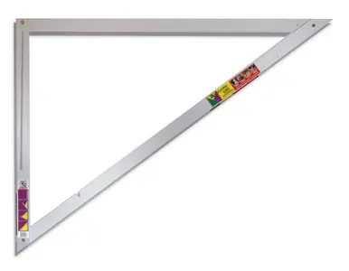 CH Hanson 00345 - 3‘ x 4‘ x 5‘, 90° Heavy Duty Aluminum Folding Layout A-Square