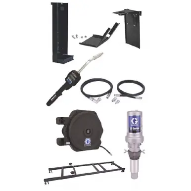 GRACO 24H894 - LD Series 5 1 275 Gallon Stationary Oil Pump Package - Preset Meter Type