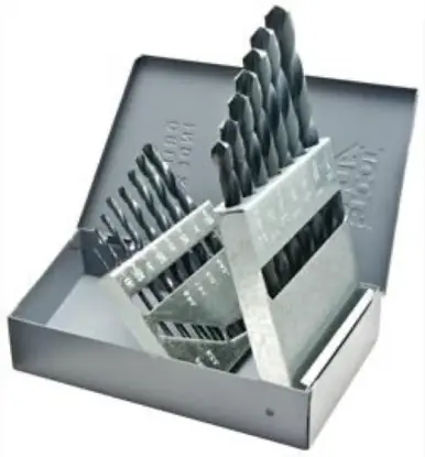 ALFA RS150186 - 29pc Set HSS 3/8" Shank USA Jobber Drill