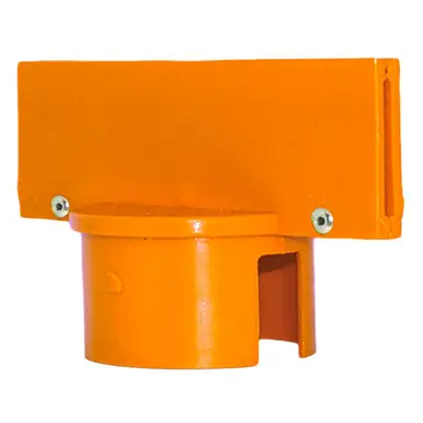 Mr. Chain 93012 Heavy Duty 3" Stanchion Sign Adapter (1 Pack) Safety Orange