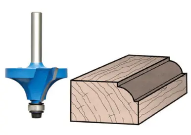 ALFA RB75100 - 1-1/2" x 2-3/8 Beading Router Bit