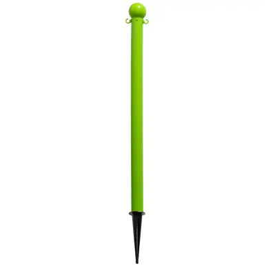 Mr. Chain 91314 Light Duty 2" x 35" Deluxe Ground Pole (1 Pack) Safety Green