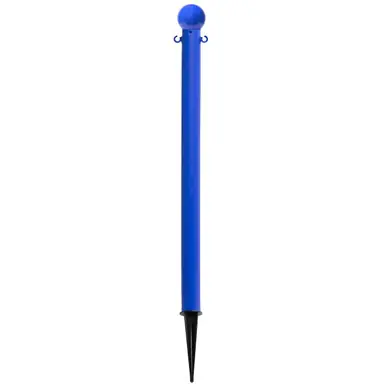 Mr. Chain 91306 Light Duty 2" x 35" Deluxe Ground Pole (1 Pack) Blue