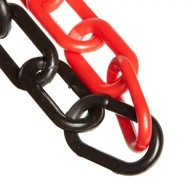 Mr. Chain 50037-500 Plastic Barrier Chain 2 in Link 500 ft Lg