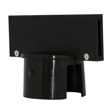 Mr. Chain 92703 Medium Duty 2.5" Stanchion Sign Adapter (1 Pack) Black