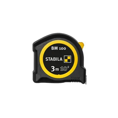 STABILA 30810 - BM100 - 3 Meter/10ft cm+inch Heavy Duty Tape Measure