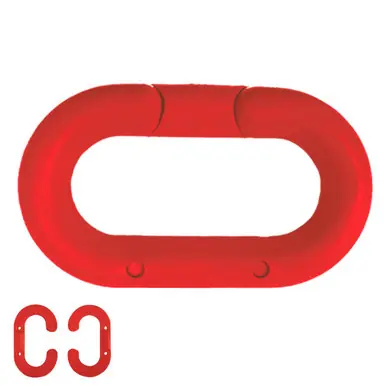 Mr. Chain 80705-10 3" Plastic Master Link (10 Pack) Red