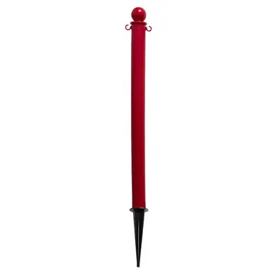 Mr. Chain 95405 Medium Duty 2.5" x 35" Deluxe Ground Pole (1 Pack) Red