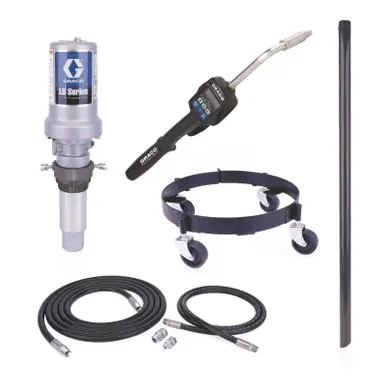 GRACO 25C553 - LD Series 3 1 Mobile 16 Gallon Oil Pump Package - Preset Meter