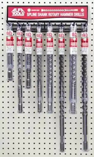 ALFA SSQ12 - 12pc Spline Shank-Quadro Head With Display
