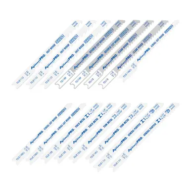AvantiPRO PJU16BC - U-Shank Jig Saw Blade Set for Wood & Metal (16-pieces)