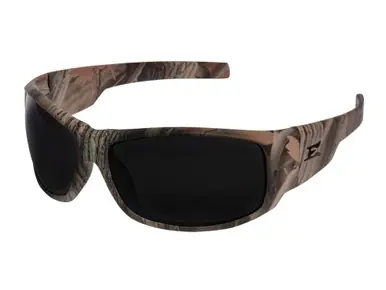 EDGE Eyewear HZ116CF Caraz - Forest Camo Frame, Smoke Lens Safety Glasses