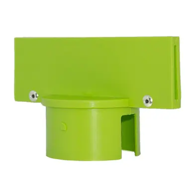 Mr. Chain 93014 Heavy Duty 3" Stanchion Sign Adapter (1 Pack) Safety Green