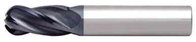 ALFA SCB60678AL - 5/8 x 5/8, 4-Flute CC Ball Single End Altin Carbide Mill