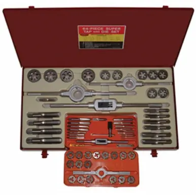 ALFA TDS66064H - 64pc HSS Super Tap & Die Set