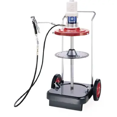 GRACO 246916 – Mini Fire-Ball 225 50 1 Grease Pump, 120 lb (55 kg) Drum, Portable Package w/ 2-Wheel